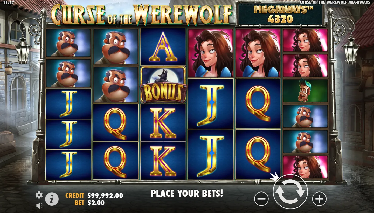 Curse of the Werewolf Megaways screenshot 2