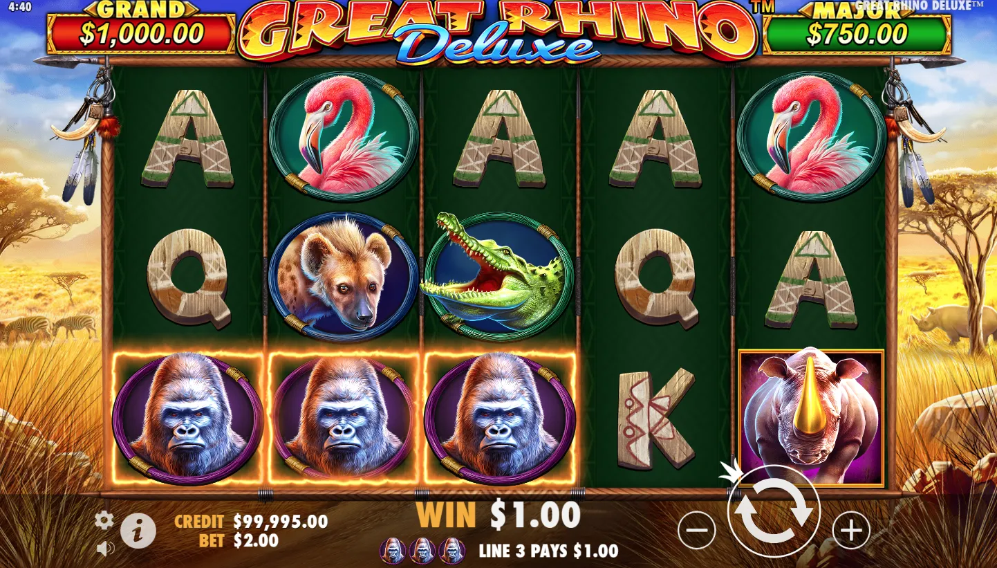 Great Rhino Deluxe screenshot 1