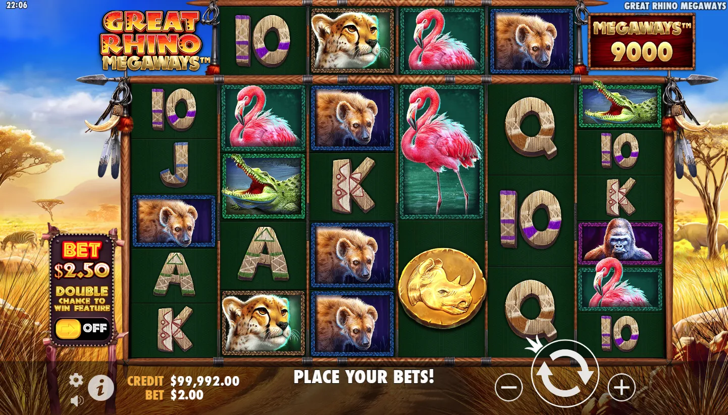 Great Rhino Megaways screenshot 2