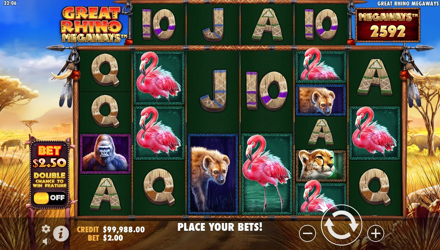 Great Rhino Megaways screenshot 3