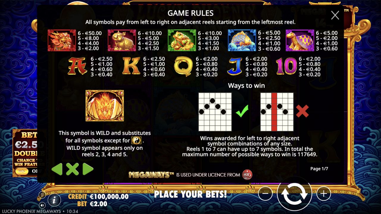 Lucky Phoenix Megaways slot game