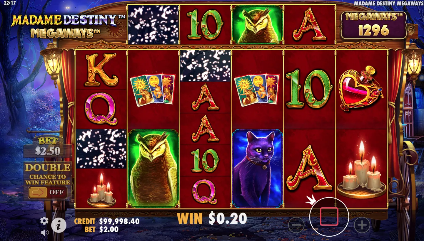 Madame Destiny Megaways screenshot 1