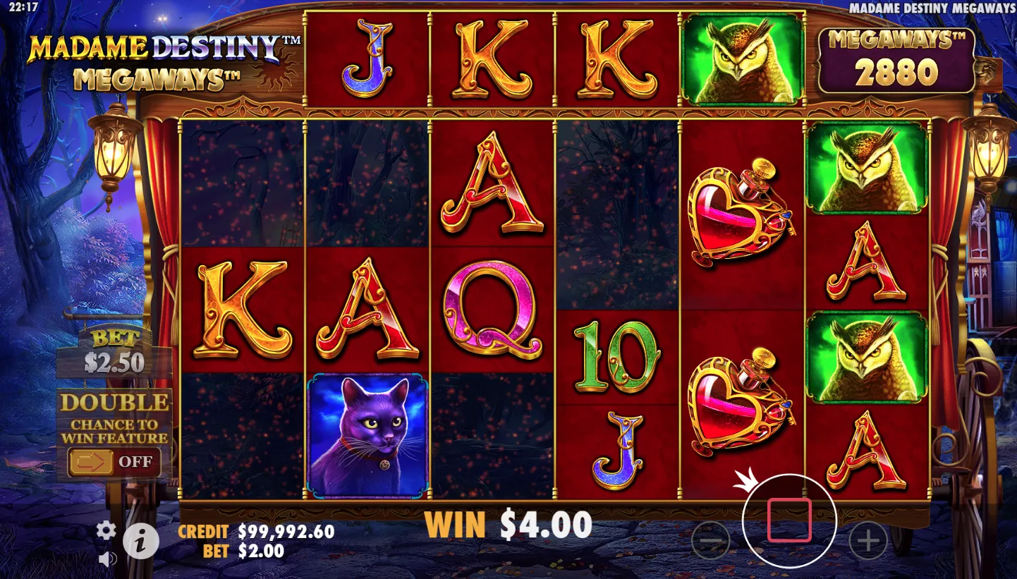 Madame Destiny Megaways screenshot 3