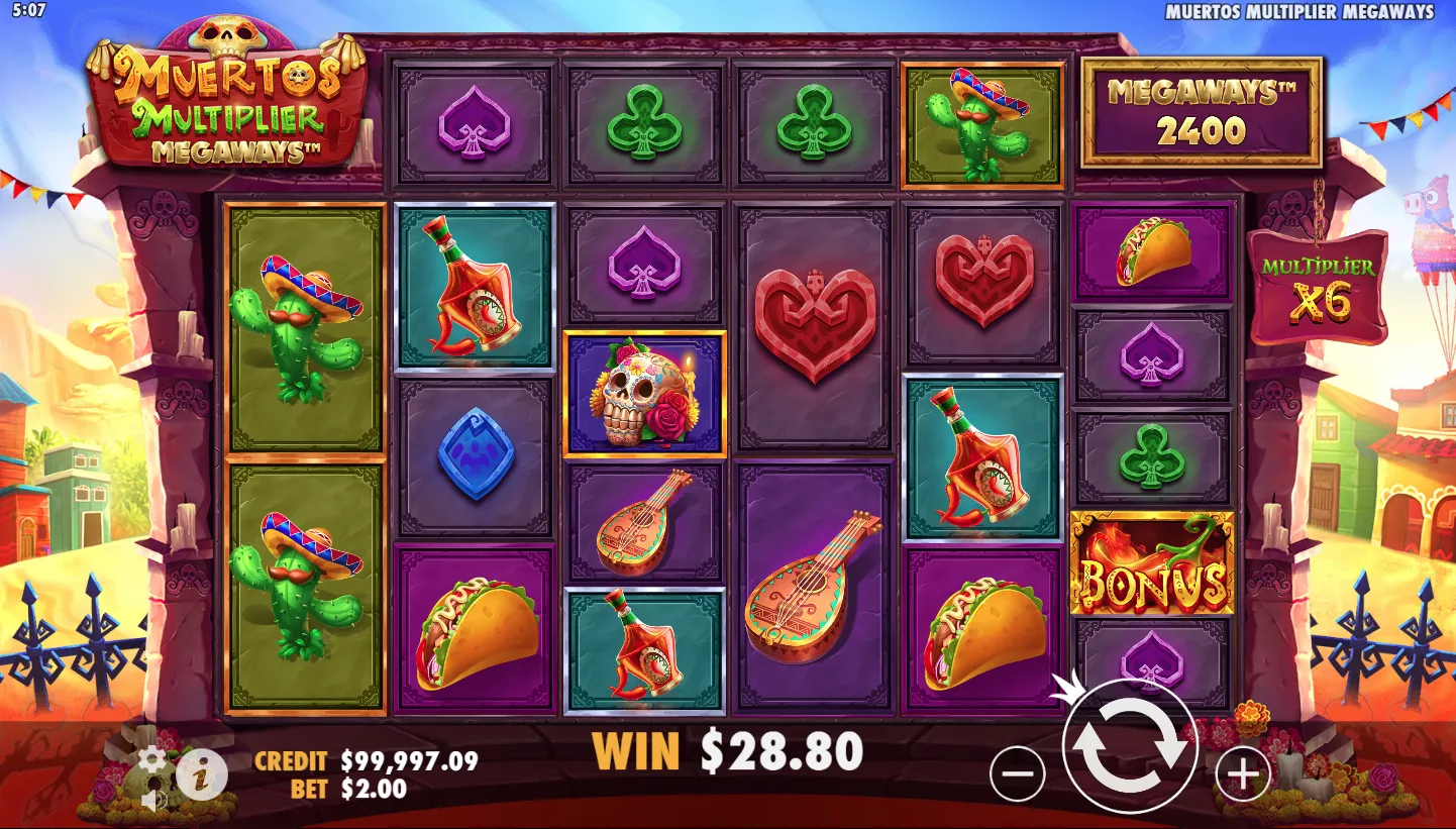 Muertos Multiplier Megaways screenshot 3