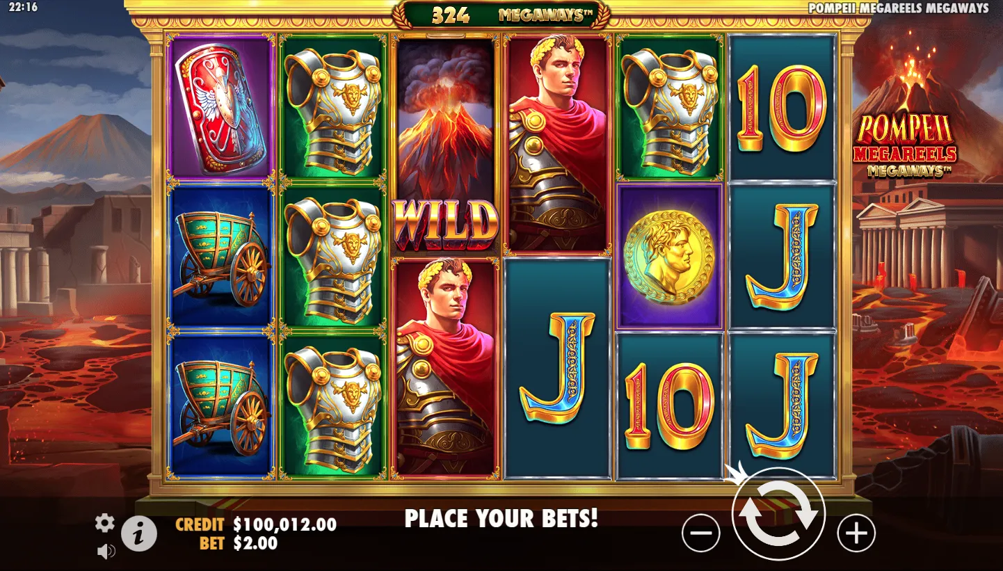 Pompeii Megareels Megaways screenshot 4