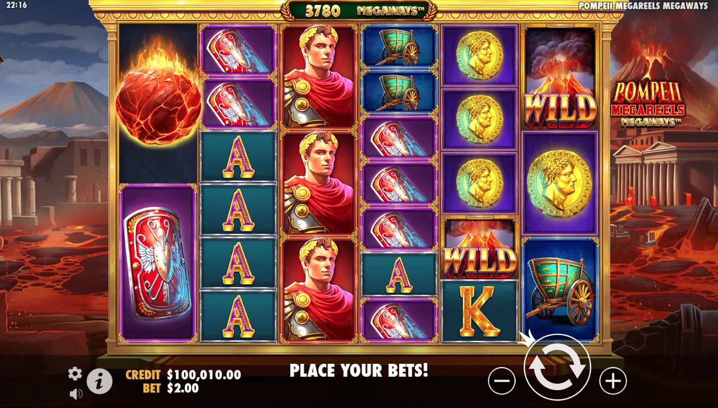 Pompeii Megareels Megaways screenshot 5