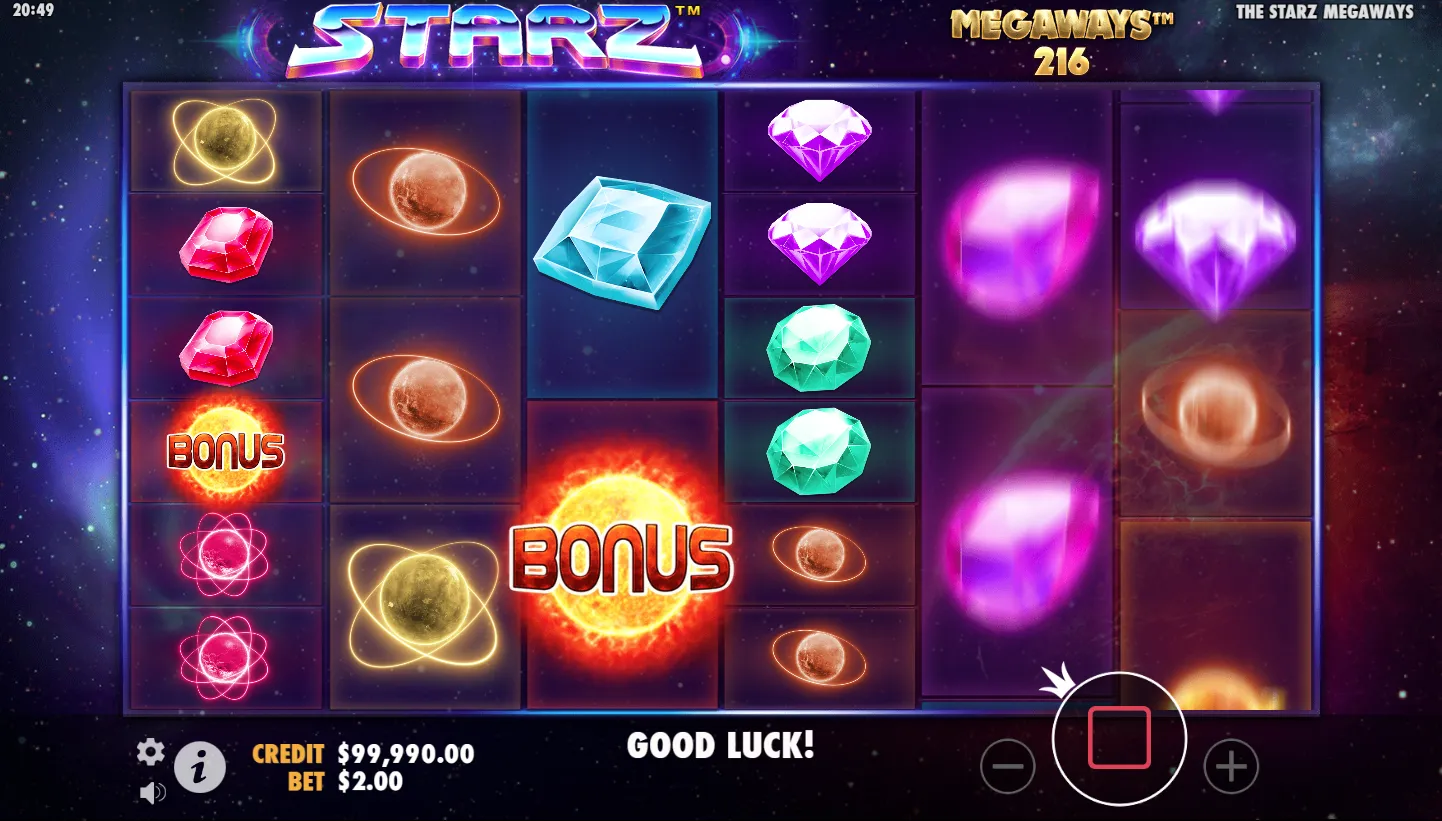 Starz Megaways screenshot 2