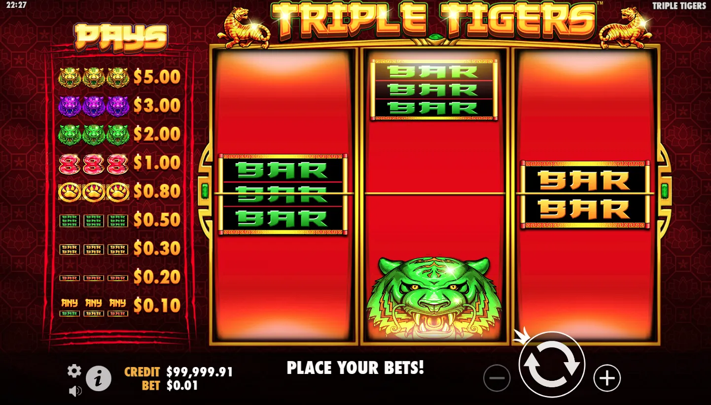 Triple Tigers screenshot 4