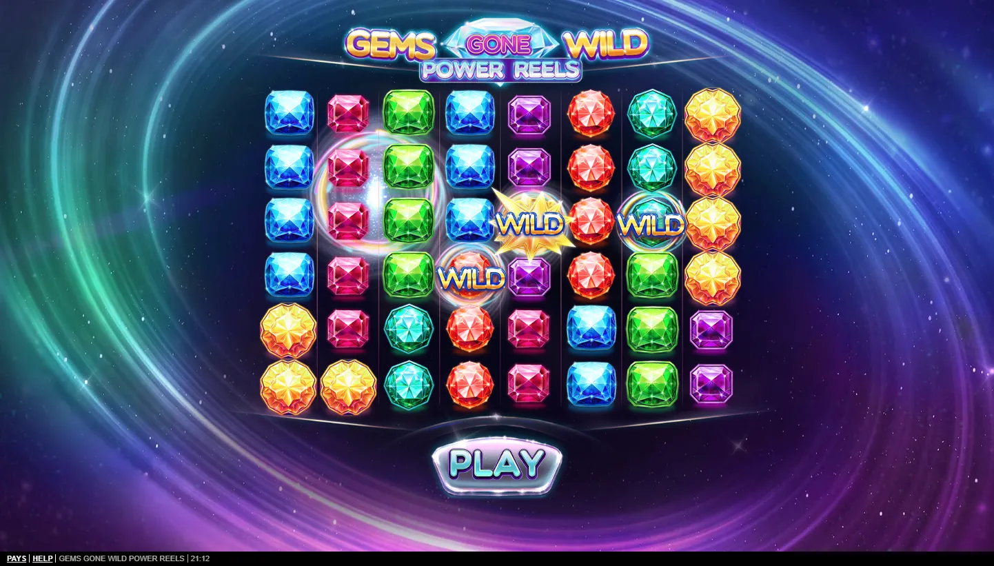 Gems Gone Wild Power Reels game preview