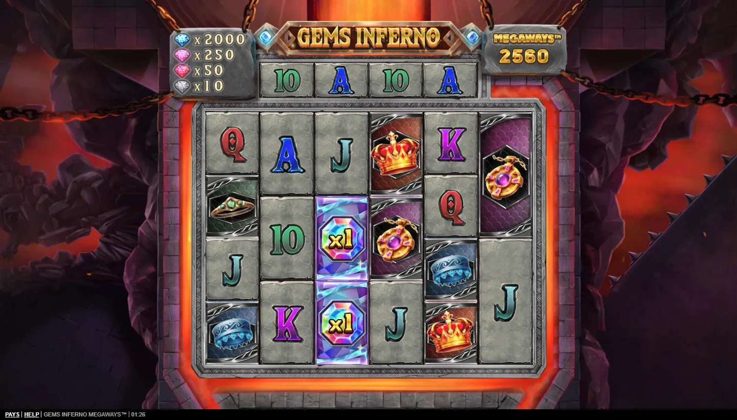 Gems Inferno Megaways screenshot 3