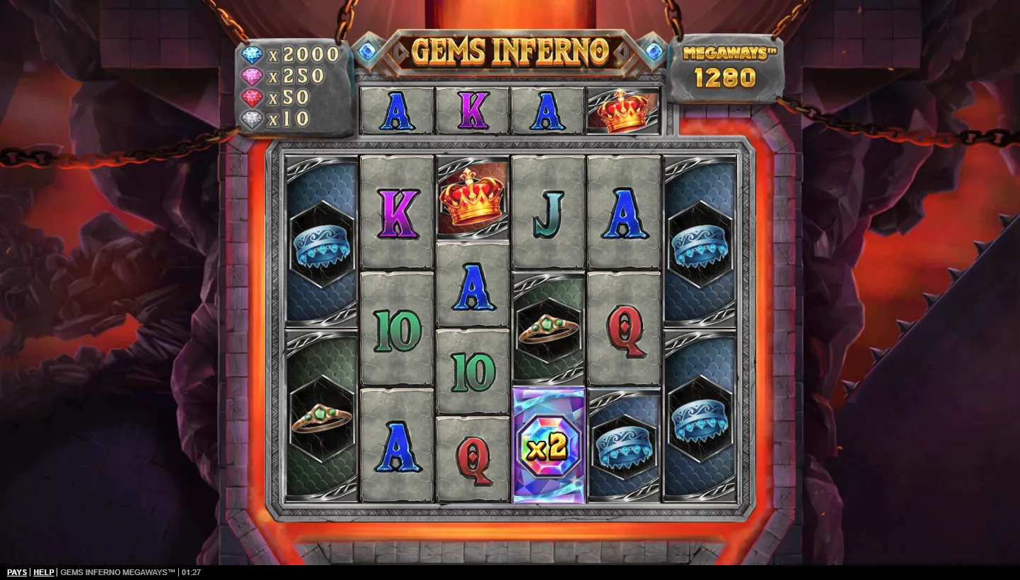 Gems Inferno Megaways screenshot 5