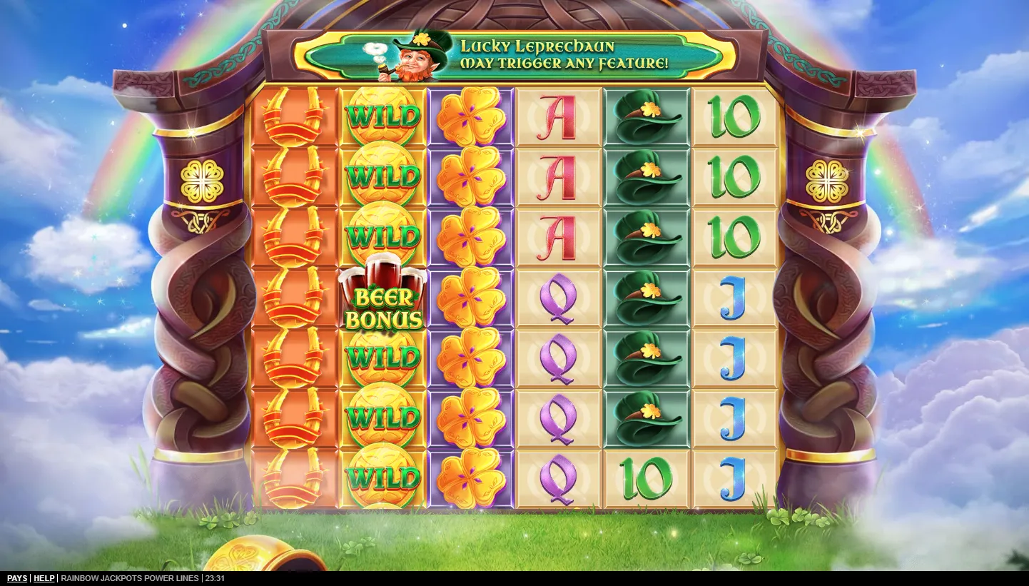 Rainbow Jackpots Power Lines screenshot 1