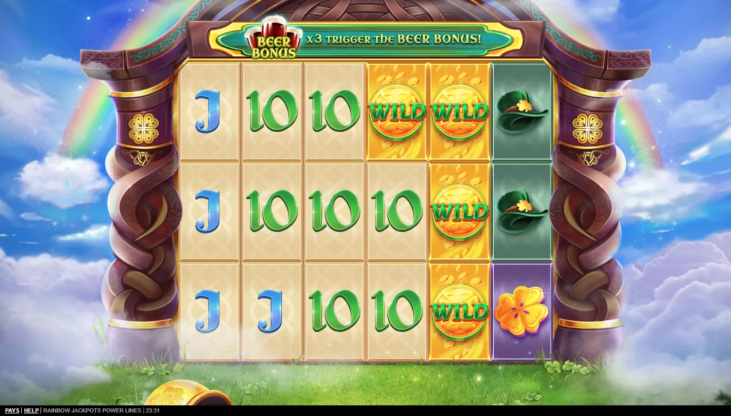 Rainbow Jackpots Power Lines screenshot 2