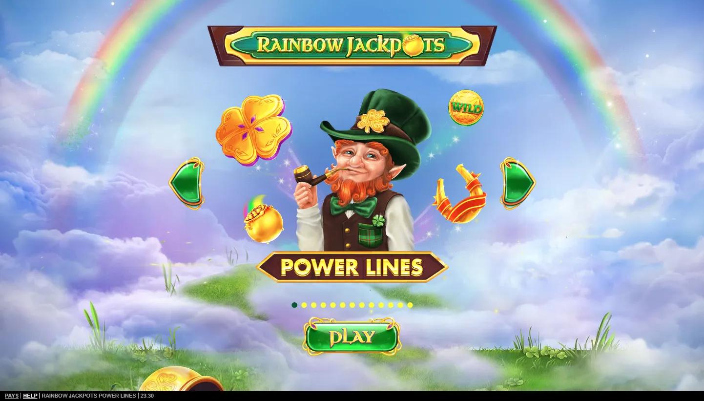 Rainbow Jackpots Power Lines game preview