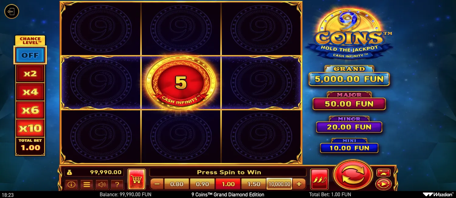9 Coins Grand Diamond Edition screenshot 3