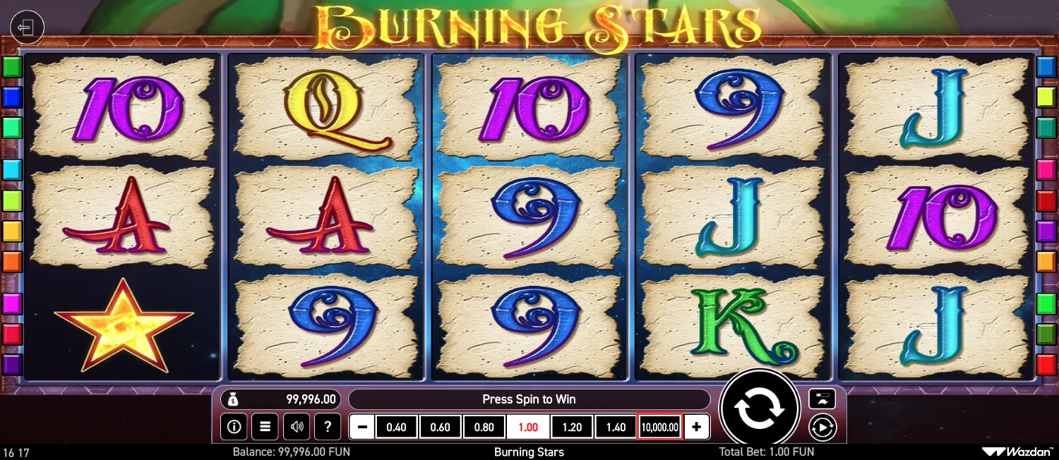 Burning Stars screenshot 2