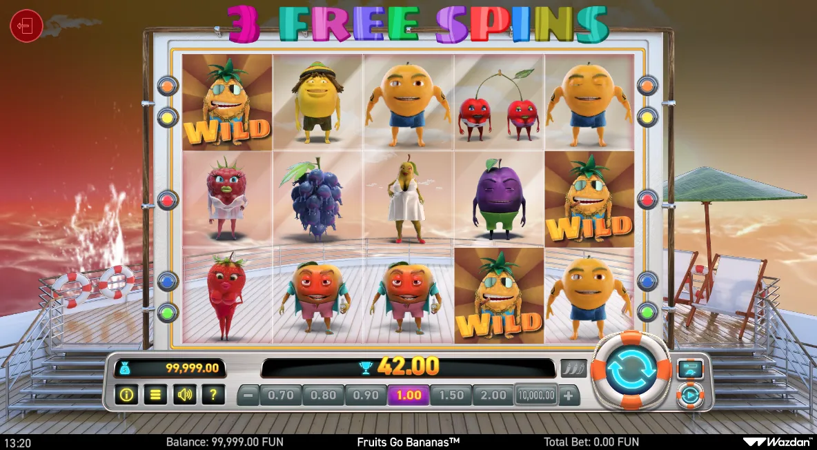 Fruits Go Bananas gameplay screenshot