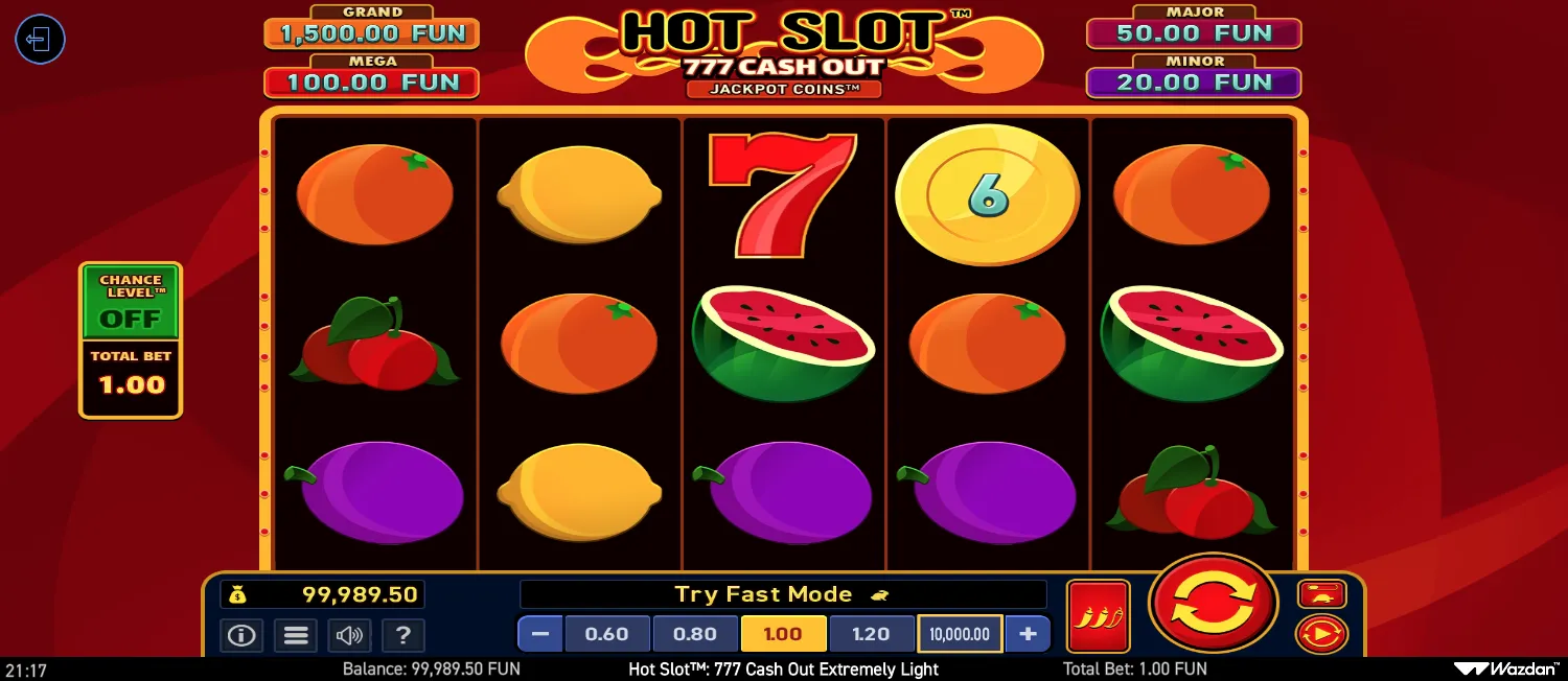 Hot Slot: 777 Cash Out Extremely Light screenshot 5