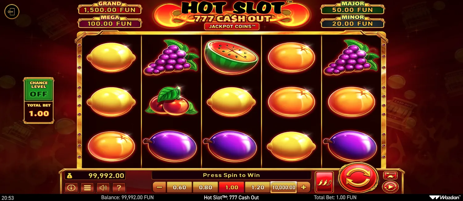 Hot Slot: 777 Cash Out screenshot 1