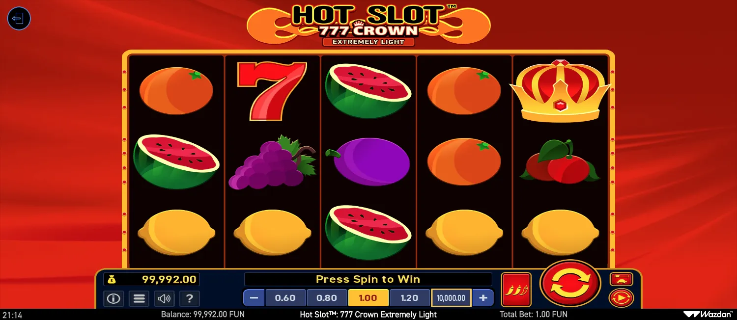 Hot Slot: 777 Coins Extremely Light screenshot 1