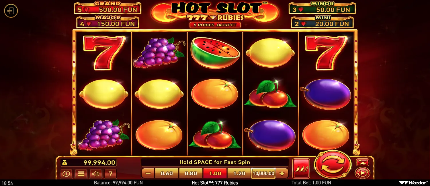 Hot Slot: 777 Rubies screenshot 2