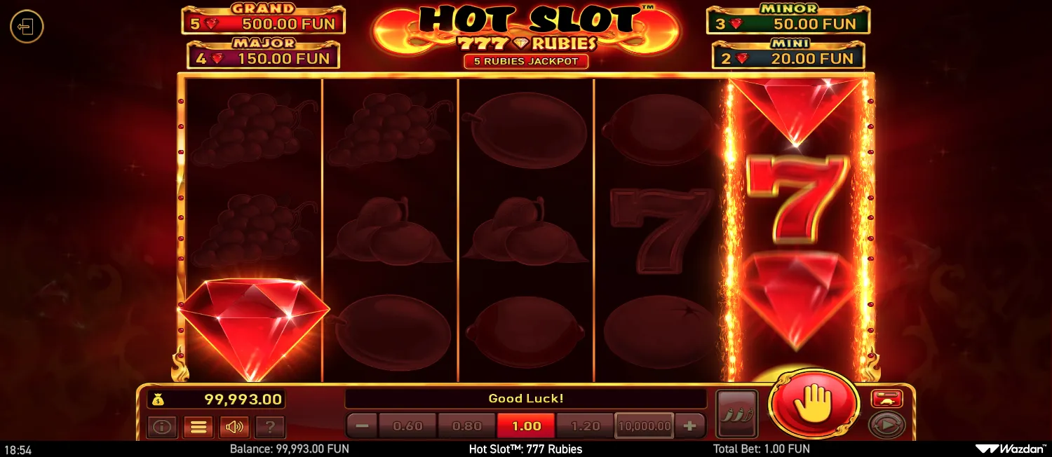Hot Slot: 777 Rubies screenshot 3