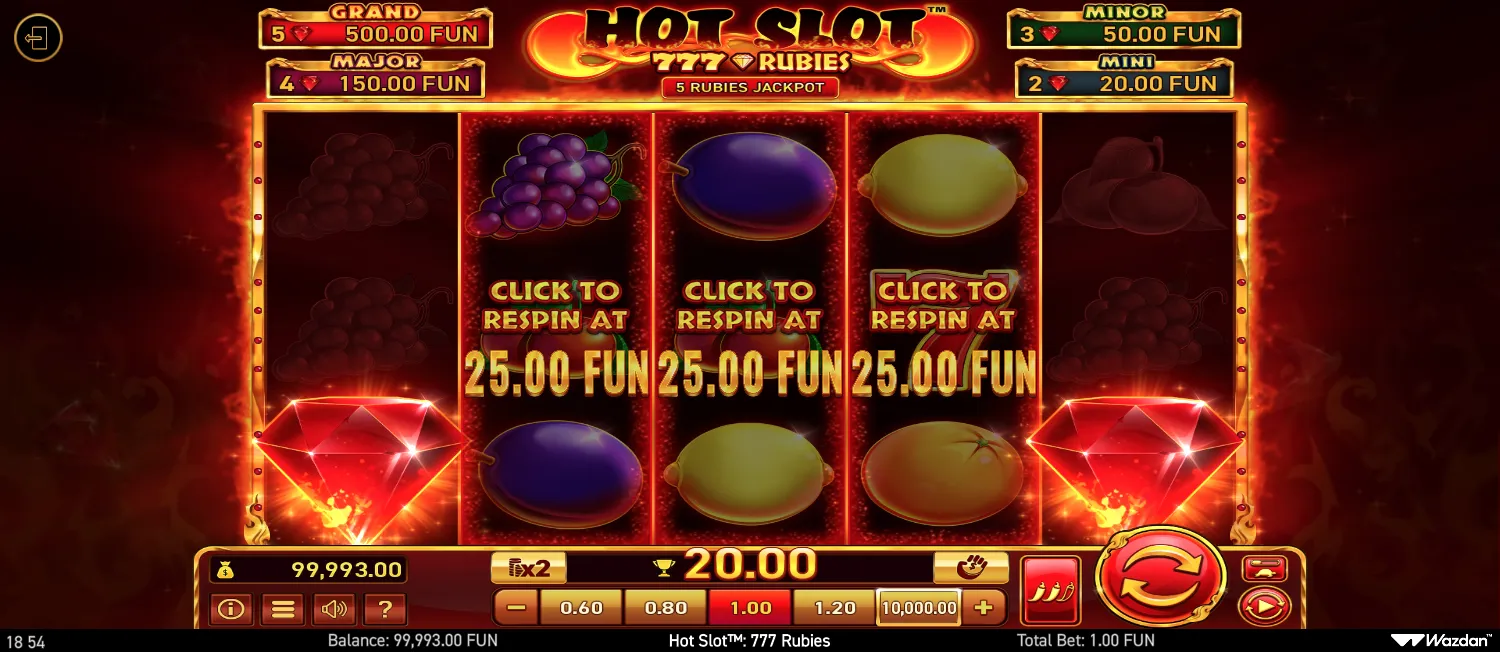 Hot Slot: 777 Rubies screenshot 4