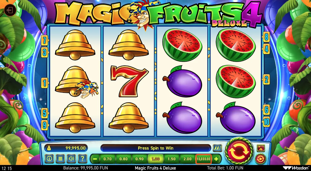 Magic Fruits 4 Deluxe gameplay screenshot