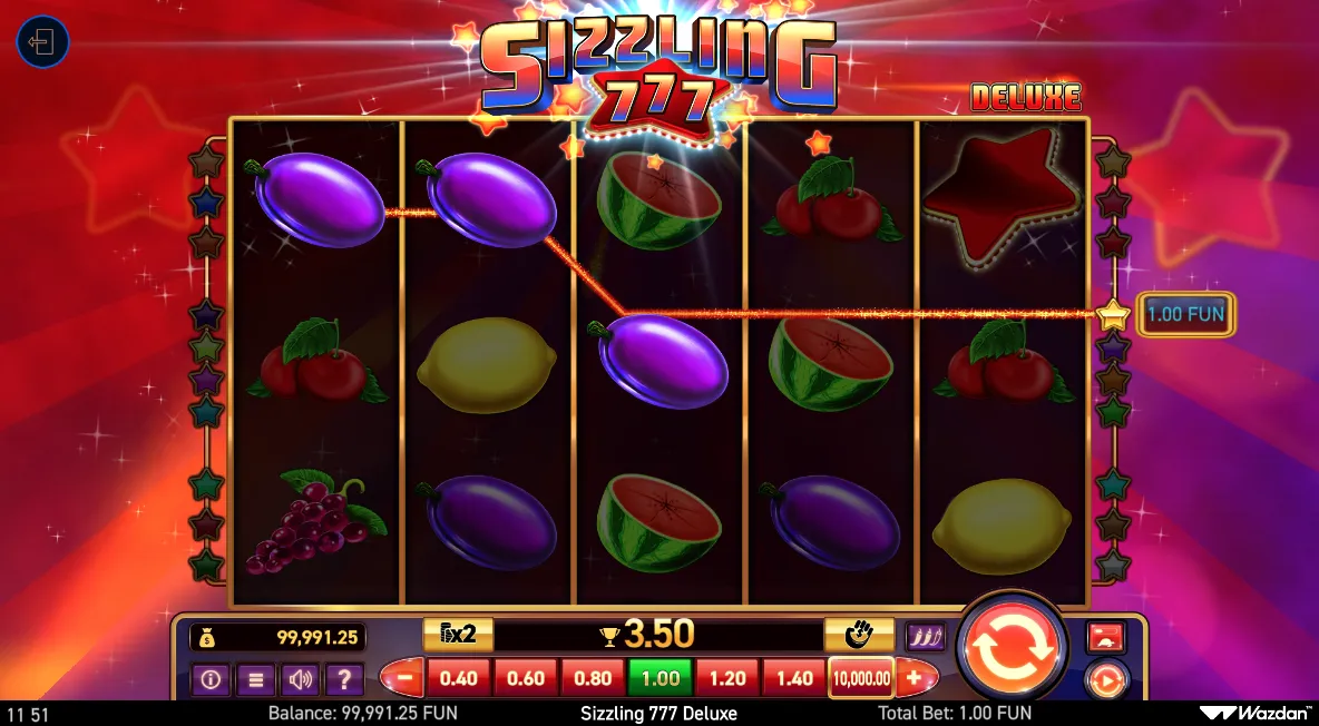 Sizzling 777 Deluxe screenshot 3