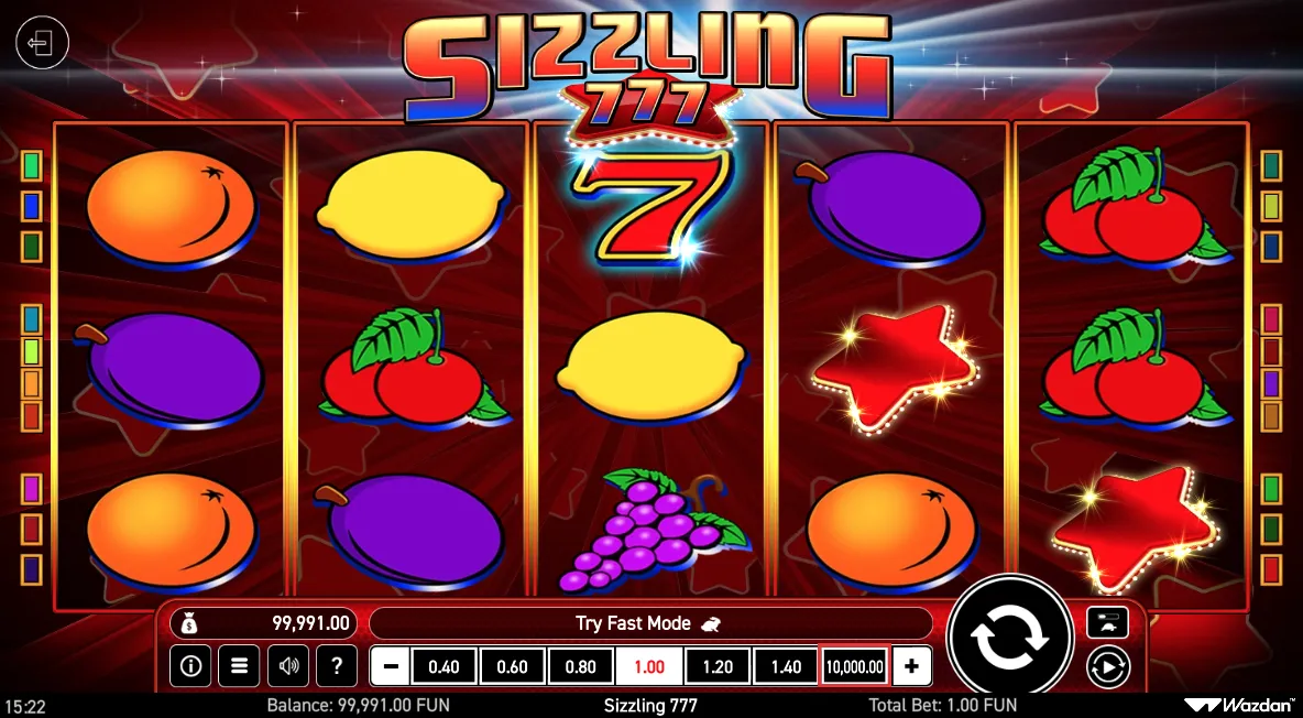 Sizzling 777 screenshot 3