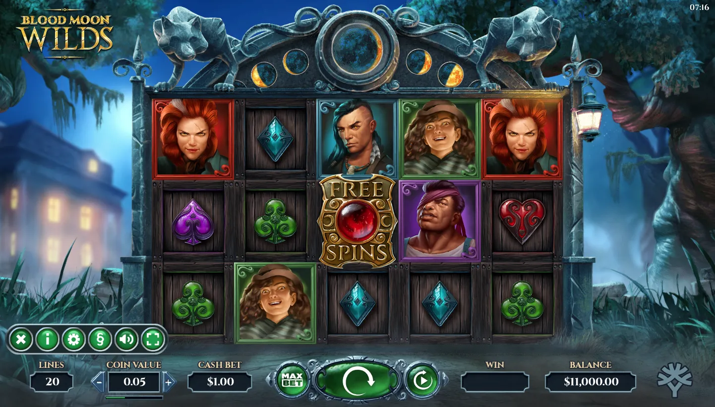 Blood Moon Wilds slot game