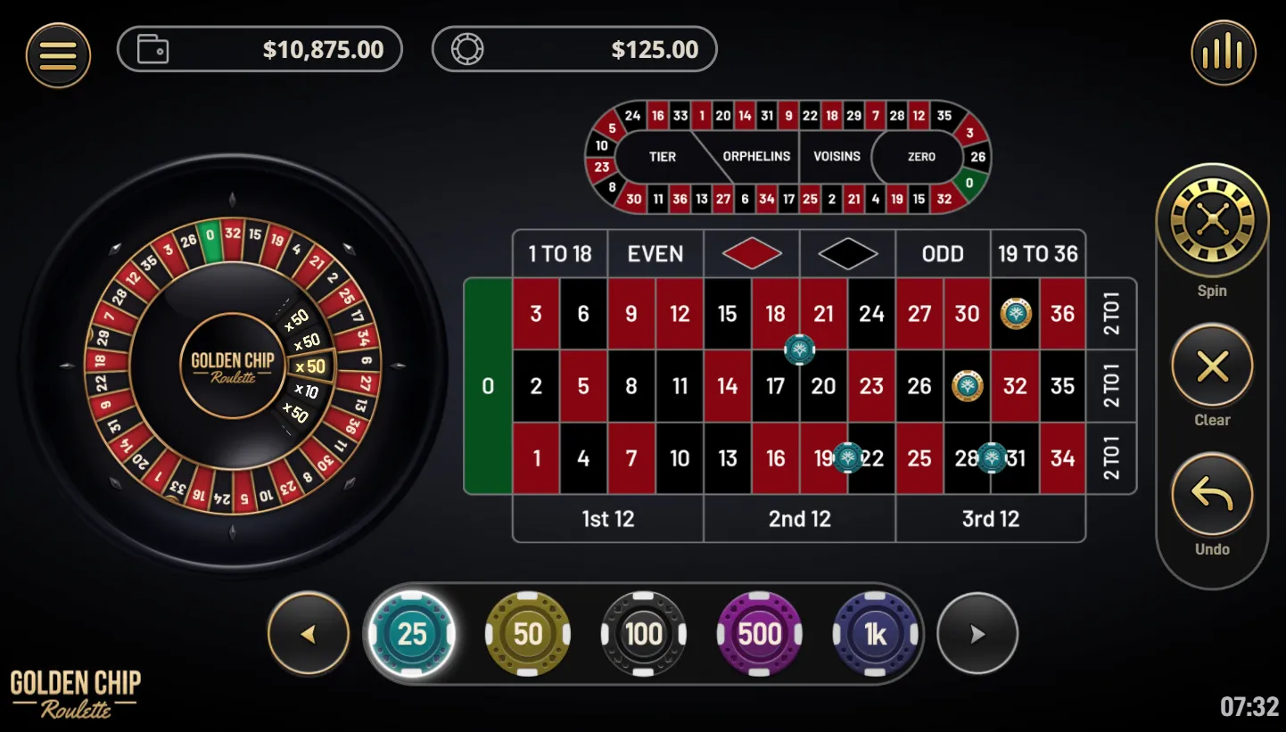Golden Chip Roulette screenshot 1