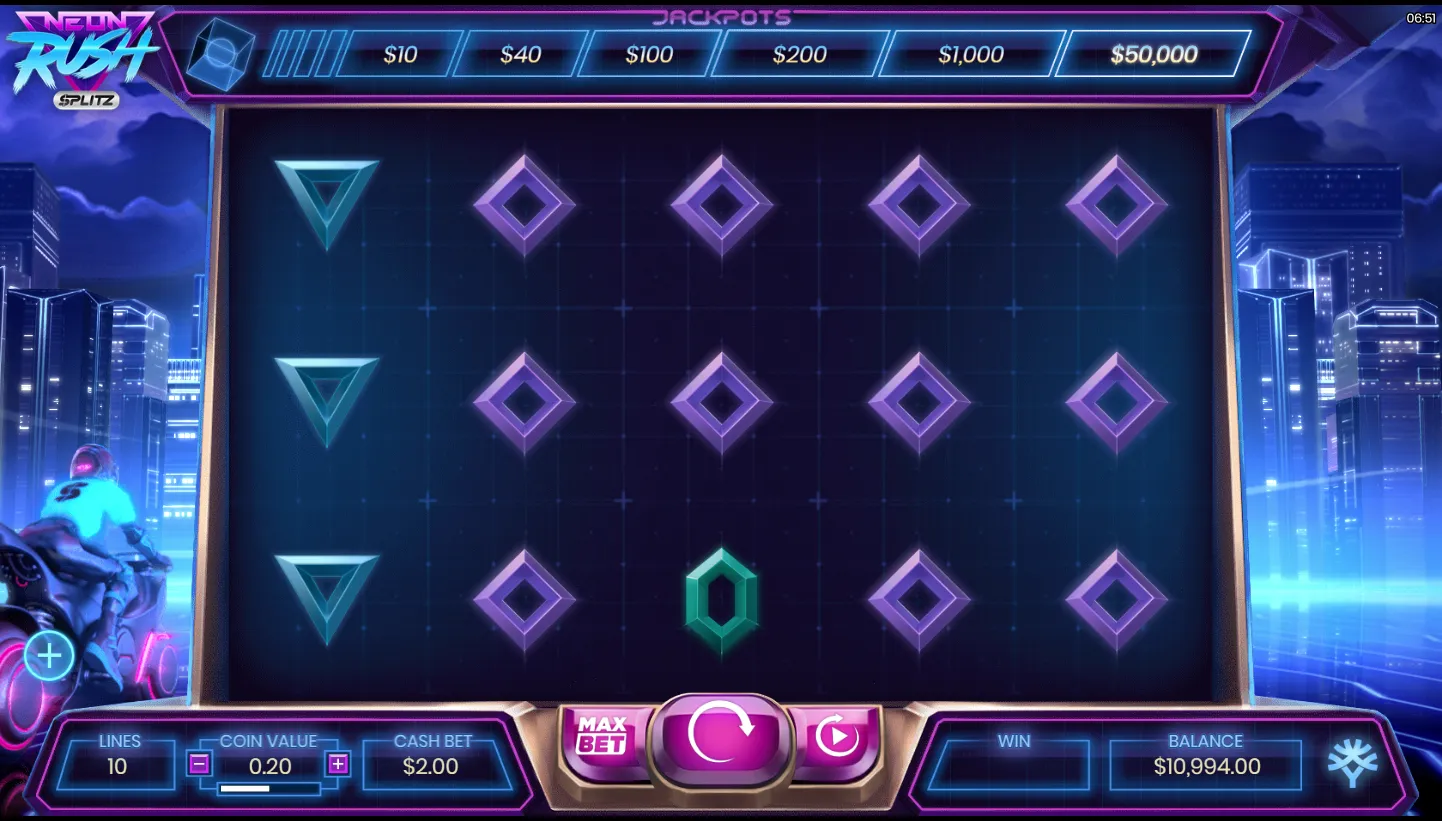 Neon Rush Splitz screenshot 2