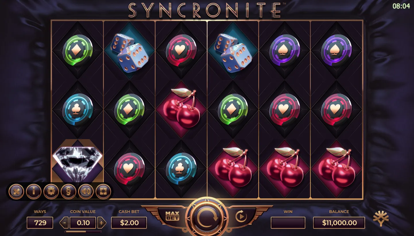 Syncronite slot game