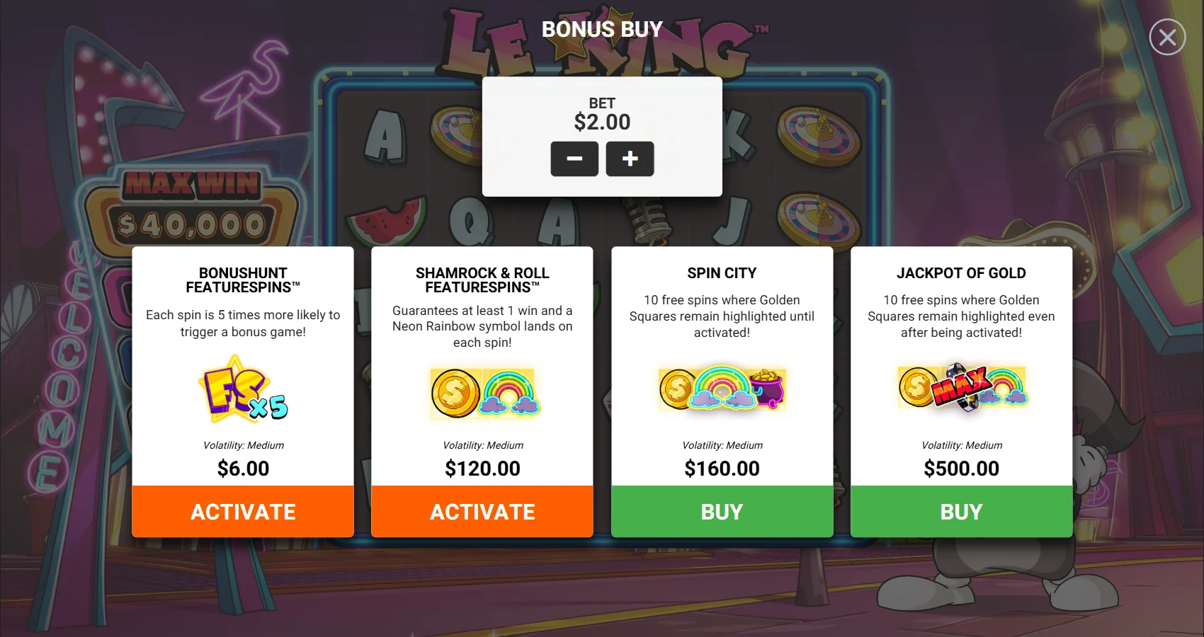 Bonus Buy Feature