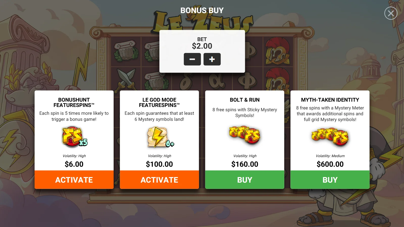 Bonus Buy Feature